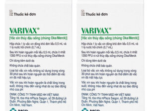 VARIVAX - Vắc xin ngừa thủy đậu (Mỹ)